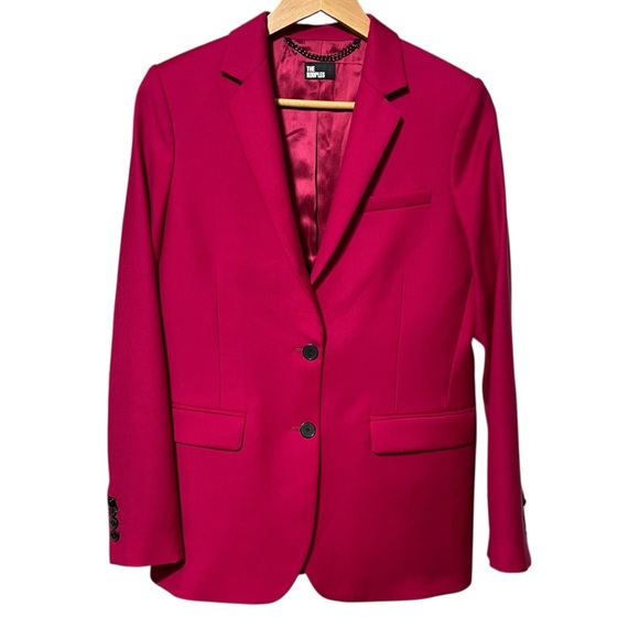 The Kooples Red Wool Two Button Women’s Blazer Size FR36 US Small 4 - Picture 11 of 12